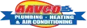 A red and yellow logo with "AAVCO" on top and "PLUMBING HEATING & AIR CONDITIONING" below.